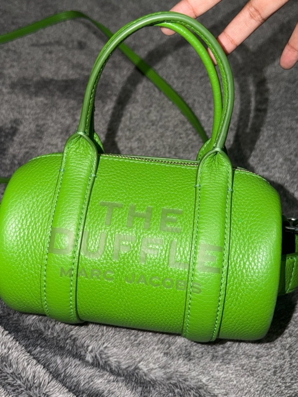 Marc Jacobs Green The Duffel Mini Leather Crossbody Bag